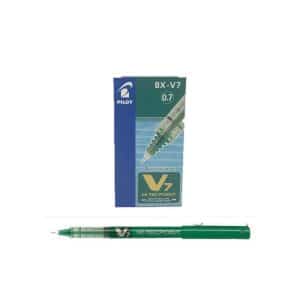PILOT PEN V7 HI-TECPOINT FINE 0.7MM GREEN