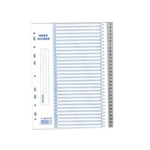 BINDERMAX PVC INDEX 1-31 T-131A