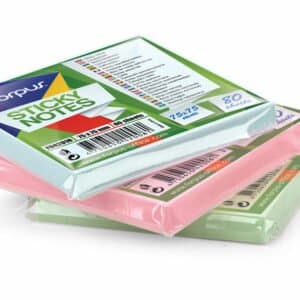 FORPUS STICK NOTES 75X75 80SH. GREEN FLUO. F42009