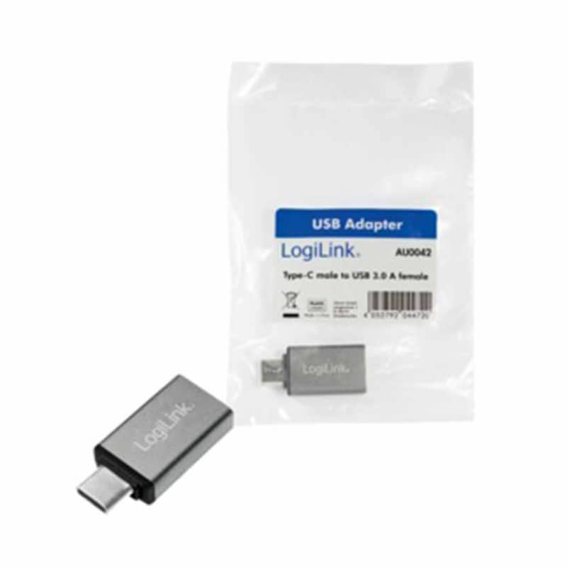 LOGILINK USB-C TO USB3.0 F USB ADAPTER SILVER AU0042