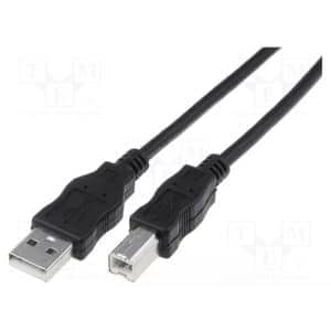 DIGITUS USB PRINTER CABLE 5M A-B BLACK AK-300105-050-S