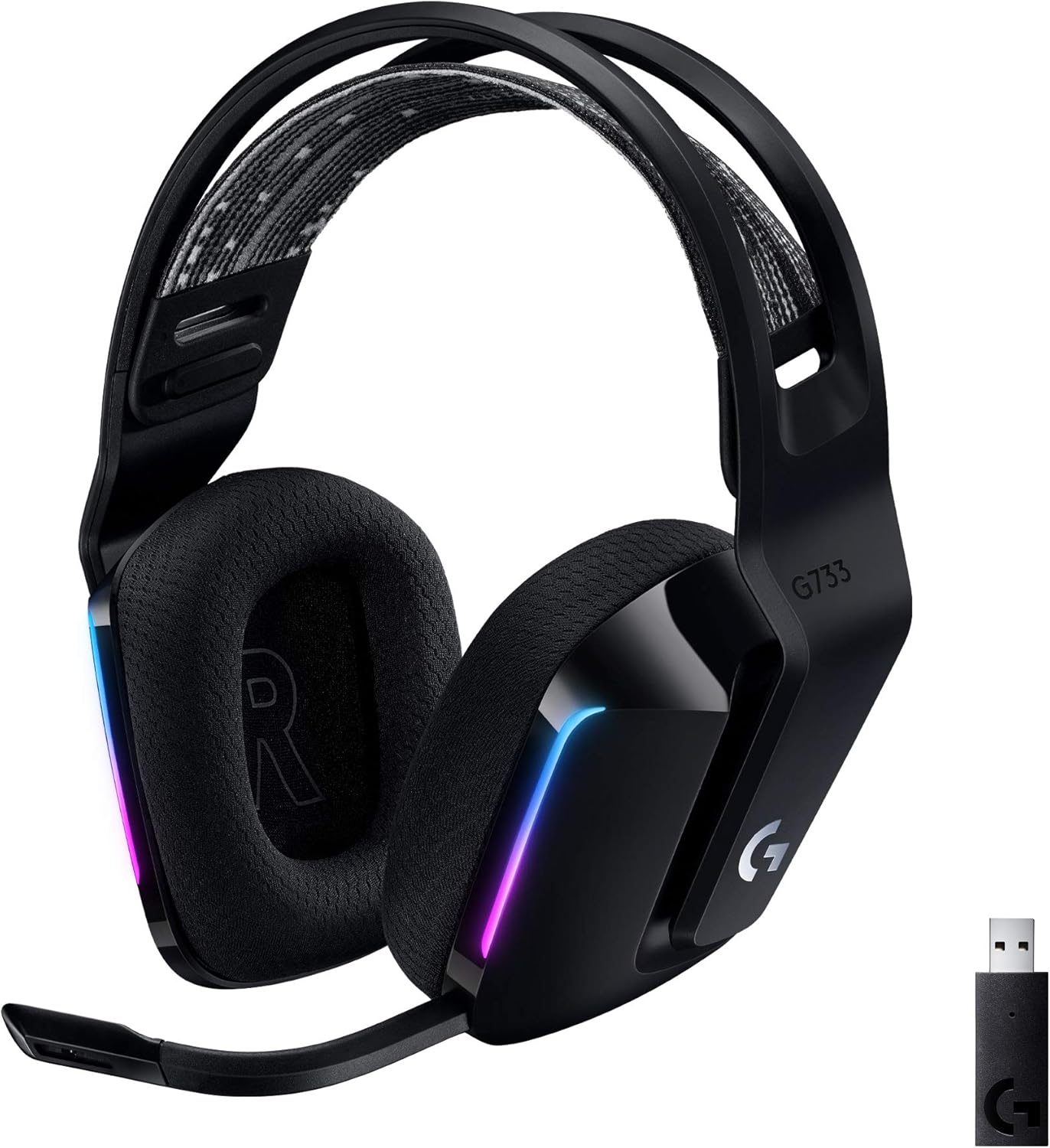 Logitech G733 LIGHTSPEED Gaming Wireless Headset for PC & PS5 Black 981-000864