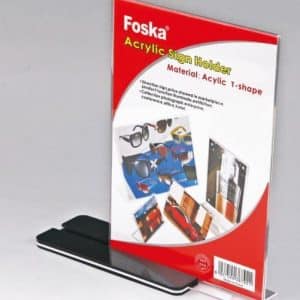 FOSKA ACRYLIC STAND A4 T-SHAPE  FSJ4001-4