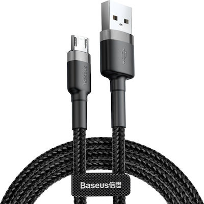 BASEUS USB TO MICRO USB 3 METERS  BLACK GREY CAMKLF-HG1