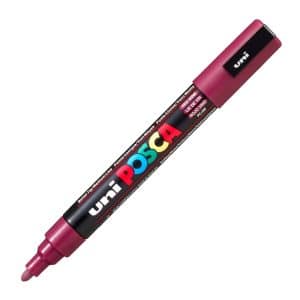 POSCA PAINT MARKER MEDIUM RED WINE PC-5M