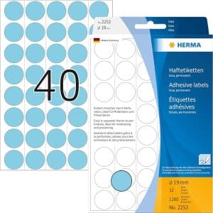 HERMA LABEL A5 19MM BLUE HER-2253