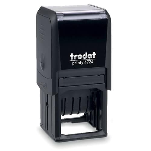 TRODAT PRINTY TEXT & DATE 40X40mm/3mm ENG. T-4724
