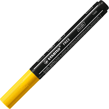STABILO MARKER FREE ACRYLIC T300 YELLOW  STG692/744