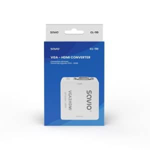 SAVIO ADAPTER/CONVERTER VGA TO HDMI 1080P 60HZ CL-110