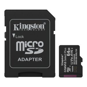 KINGSTON MicroSDXC Canvas Select Plus 64GB Memory Card + Adapter SDCS3/64GB