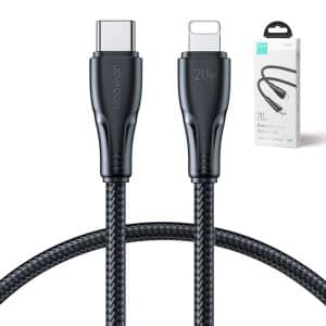 JOYROOM USB-C To Lightning Cable BRAIDED 1.2M BLACK 30W  S-A11
