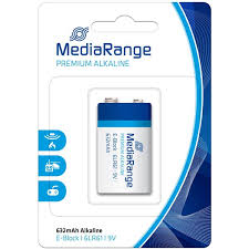 MEDIARANGE BATTERY 9V PREMIUM ALKALINE MRBAT107