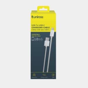 UNIROSS CHARGING CABLE USB TO USB-C 2M UCA005