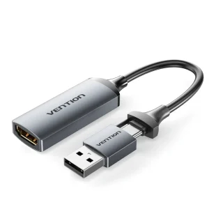 VENTION USB OR USB-C TO HDMI VIDEO CAPTURE CARD