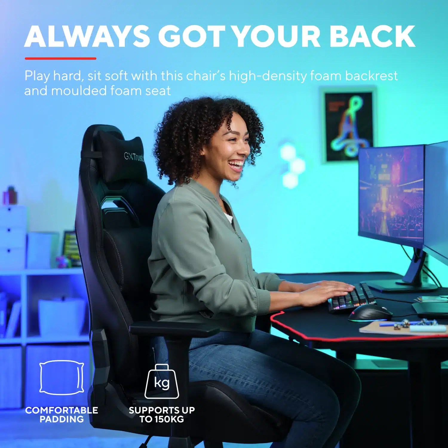 Trust GXT 714 Ruya, Black (118)