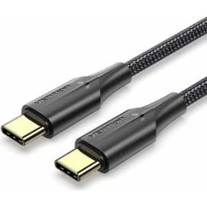 VENTION USB-C to USB-C BRAIDED Cable 60W  3M BLACK(TAUBI)
