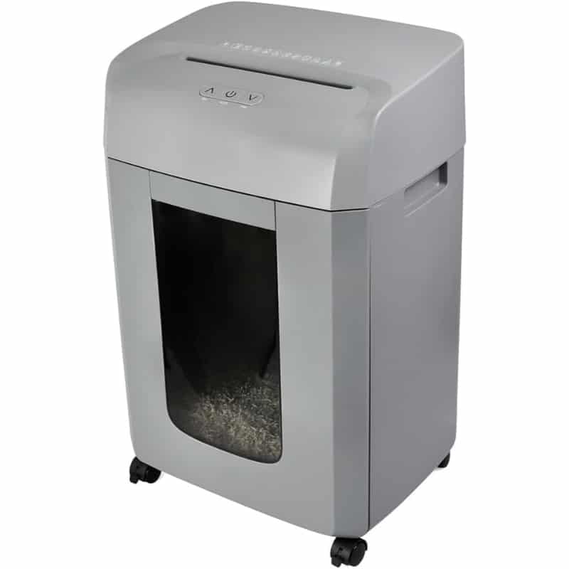 MONOLITH MICRO-CUT HIGH SECURITY P5 PAPER SHREDDER WITH 23L BIN C185 GREY