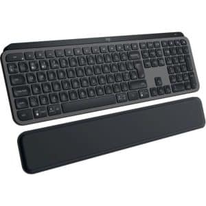 Logitech Keyboard MX Keys S Graphite Black UK with Palm Rest (920-011586)