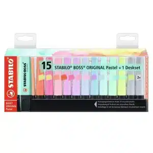 STABILO BOSS HIGHLIGHTERS SET OF 15PCS PASTEL STG7015-02-5