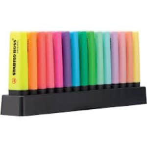 STABILO BOSS NEON HIGHLIGHTERS SET OF 15PCS  STG7015-01-5