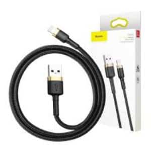 BASEUS USB TO LIGHTNING  CABLE 2A 3M GOLD/BLACK CALKLF-RV1