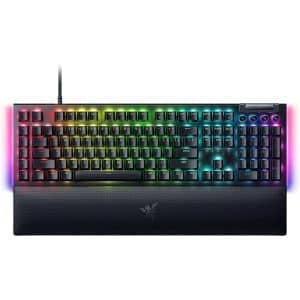 RAZER WIRED MECHANICAL GAMING KEYBOARD BLACKWIDOW V4 BLACK US MULTIMEDIA + WRIST REST  RZ03-04690100-R3M1