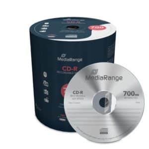 MEDIARANGE CD-R 80' 700MB 52x CAKE BOX x 100 CDs  MR204