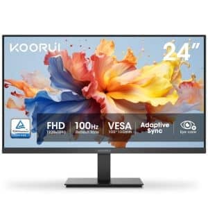 KOORUI MONITOR 23.8" FHD/VA/100Hz/ULTRA-THIN VGA/HDMI 3YW E2412F
