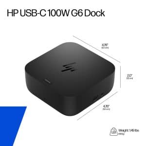 HP USB-C DOCKING STATION G6 2xDP, 1XHDMI, RJ45, 2xUSB-C, 3x USB 3.0 9X3V1UT