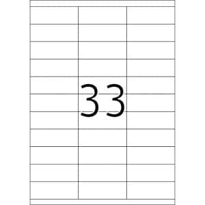 TTO WHITE ECONOMY LABELS  70X25,4MM