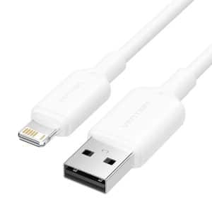 VENTION USB to Lightning Male 2.4A Charging Cable 2M WHITE(LAMWH)