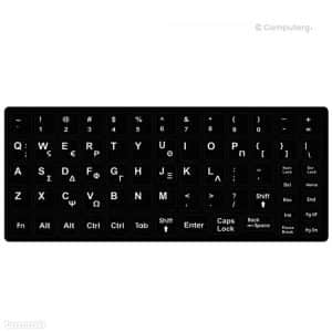 GREEK STICKERS FOR KEYBOARD QWERTY