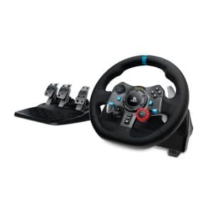 LOGITECH G29 Driving Force Leather Racing Wheel & Floor Pedals for PS5, PS4, PC, MAC 941-000112