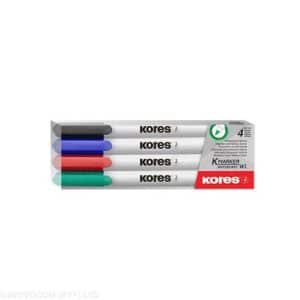 KORES WHITEBOARD SLIM MARKERS 4 COULOURS 22840