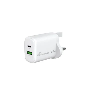 MEDIARANGE 25W FAST CHARGE USB-C & USB-A